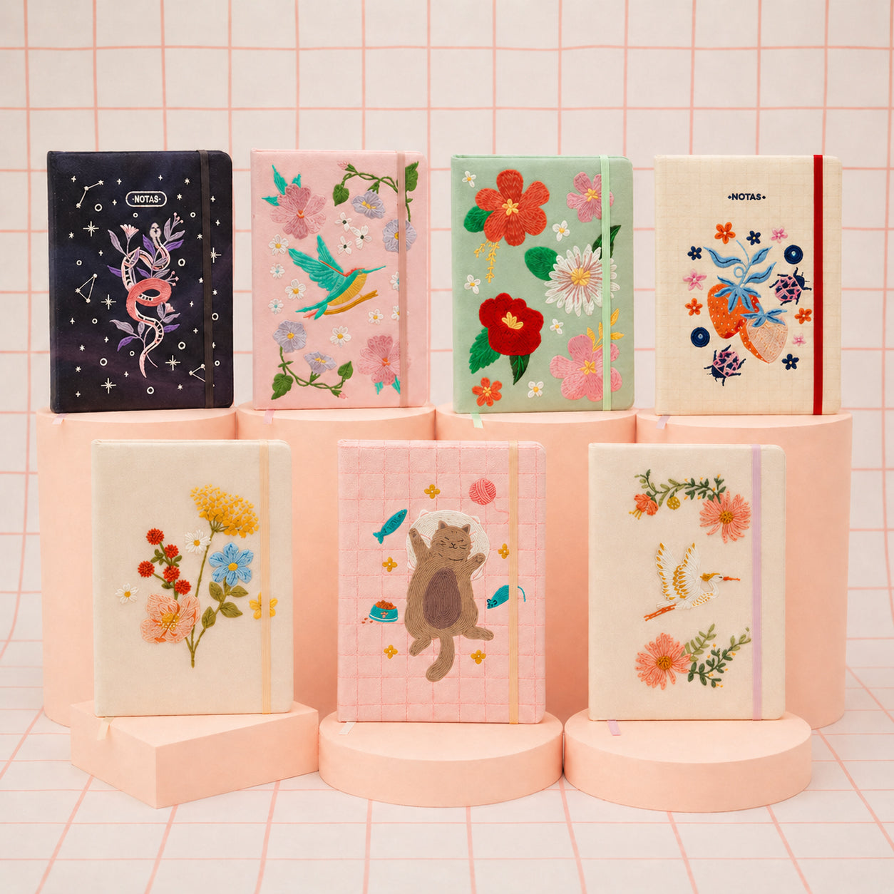 Cuadernos Lomo A5 - BORDADOS