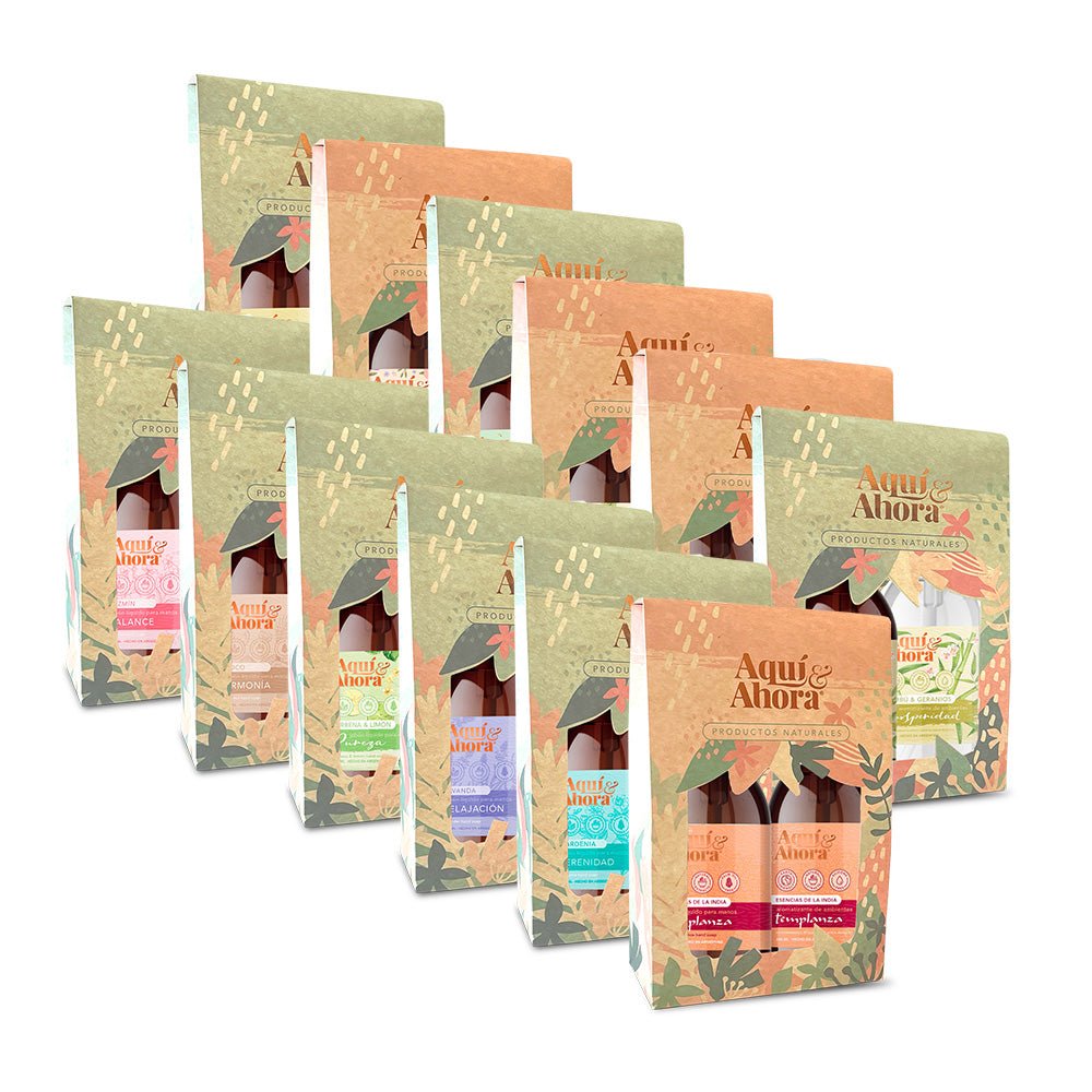 Set Jabon Liquido + Aromatizante + Estuche Exhibidor