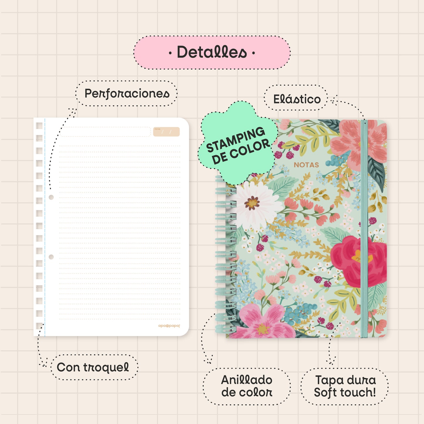 Cuadernos Anillados A4 Grandes - TAPA DURA