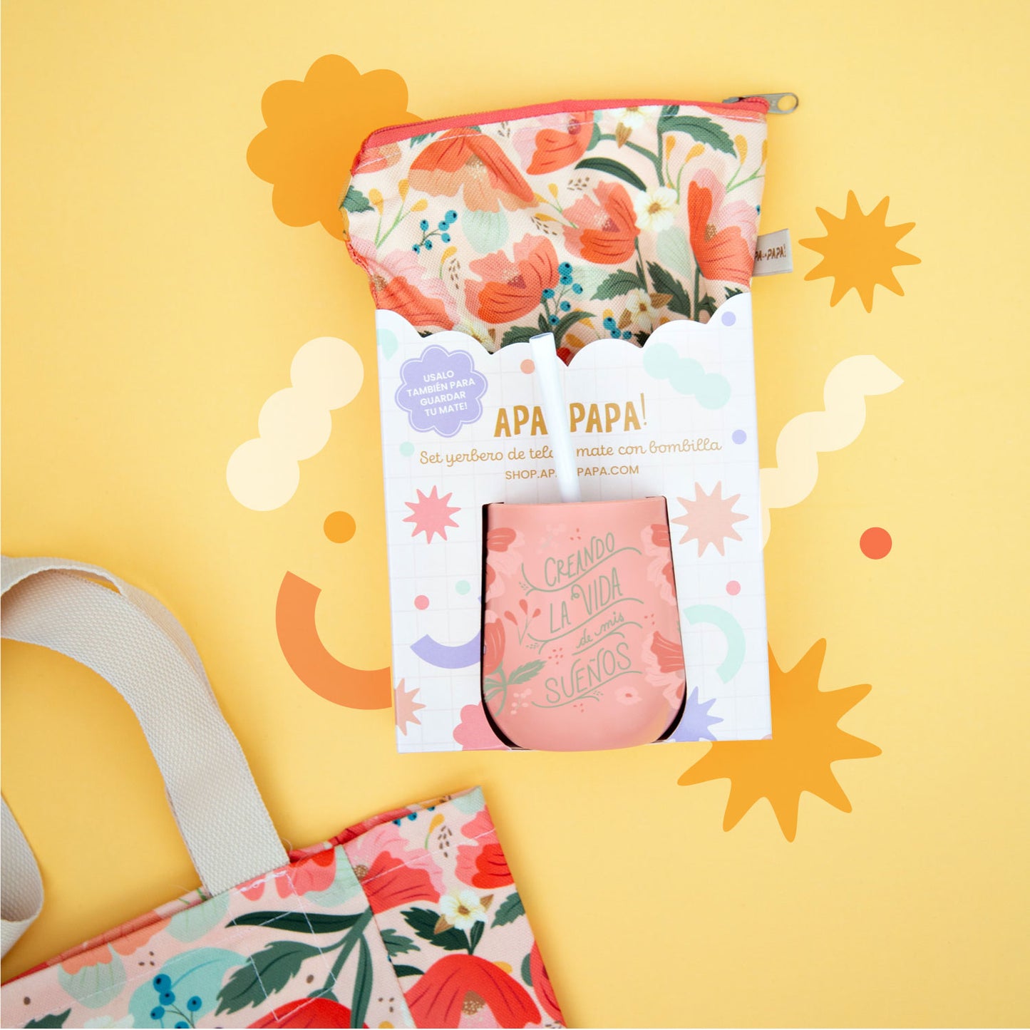 Sets Materos Yerbero de Tela + Mate