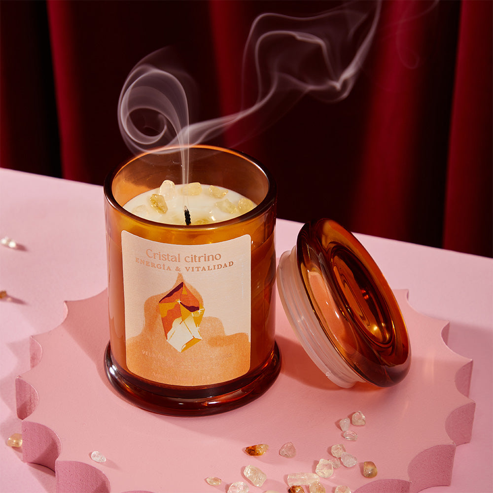 Velas de Soja CRISTALES DE PODER - Ceremonia de Magas