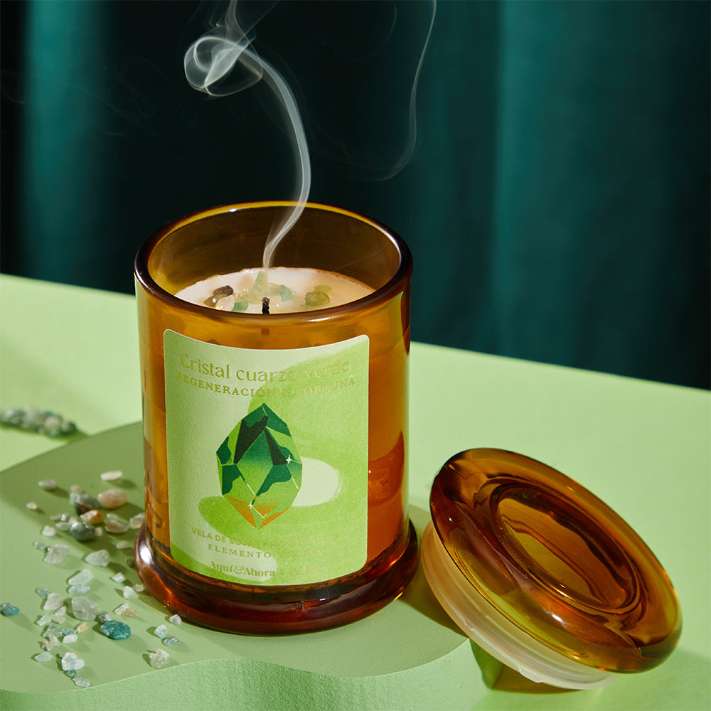 Velas de Soja CRISTALES DE PODER - Ceremonia de Magas