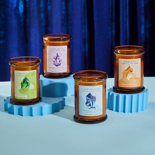 Velas de Soja CRISTALES DE PODER - Ceremonia de Magas