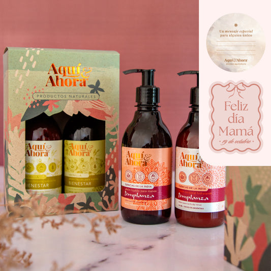 Set Jabon Liquido + Locion Corporal + Estuche Exhibidor - DIA MADRE
