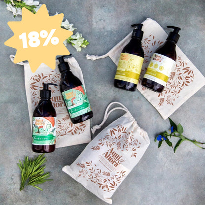 Set Jabon Liquido + Locion Corporal + Bolsita Lienzo