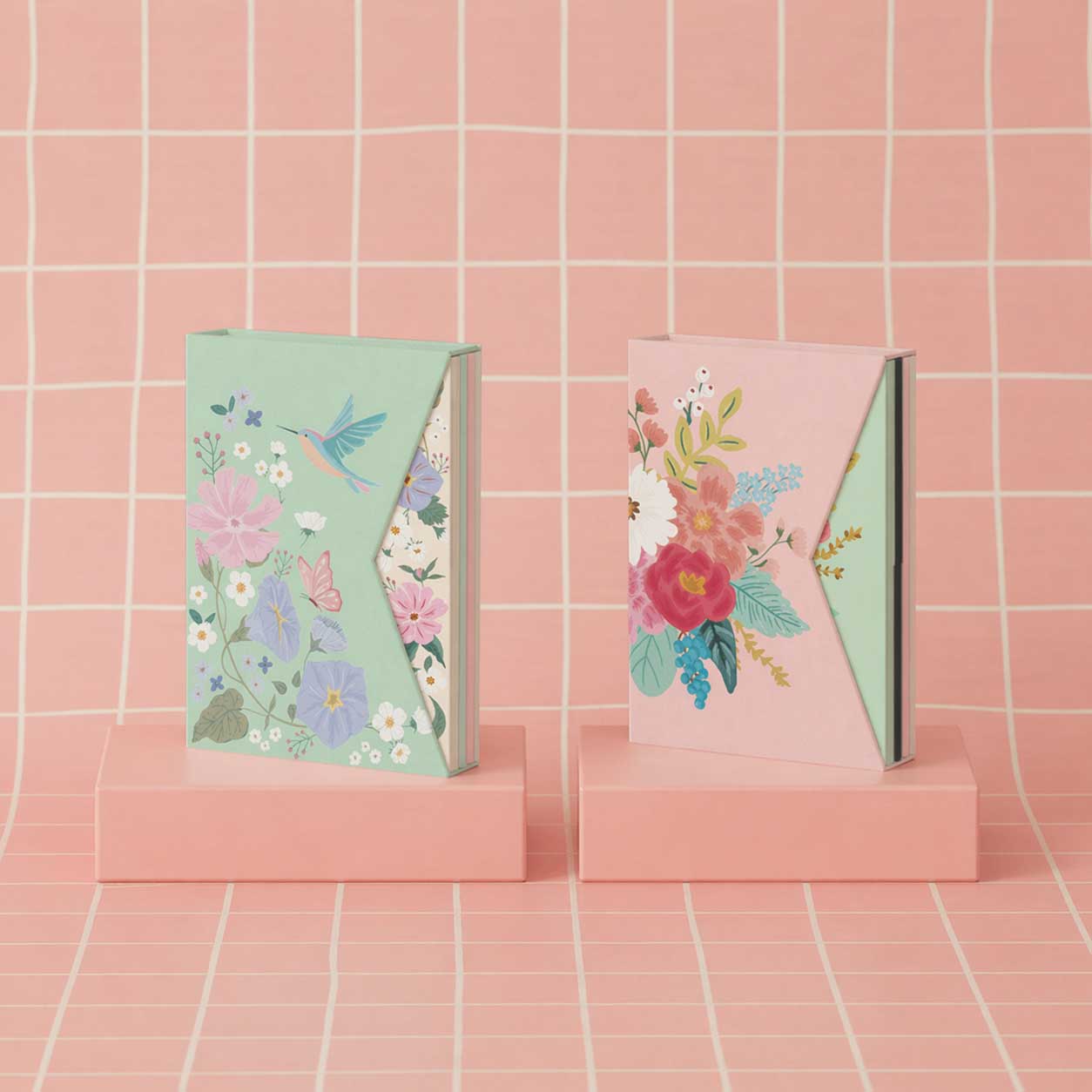 Libretas Cosidas Medianas A5 - BOX X 4