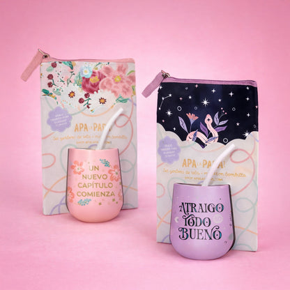 Set Materos Yerbero de Tela + Mate (NEW)