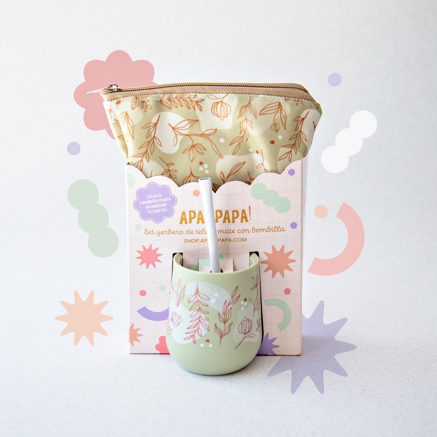 Sets Materos Yerbero de Tela + Mate