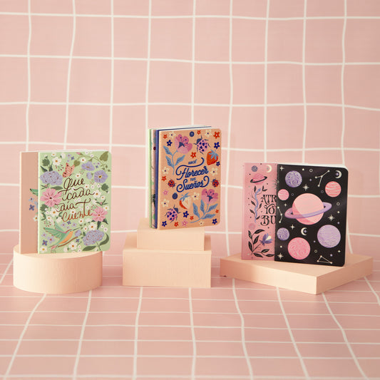 Libretas Cosidas Pocket A6 - PACK X 2