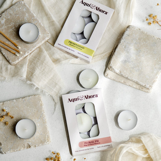 Velas Aromáticas de Noche - PACK X 6