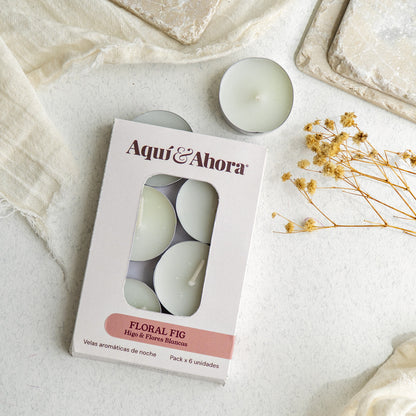 Velas Aromáticas de Noche - PACK X 6