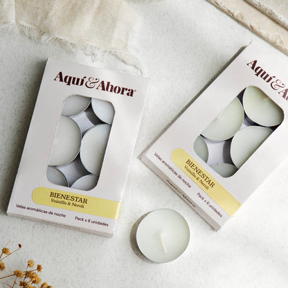 Velas Aromáticas de Noche - PACK X 6