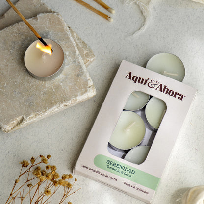 Velas Aromáticas de Noche - PACK X 6