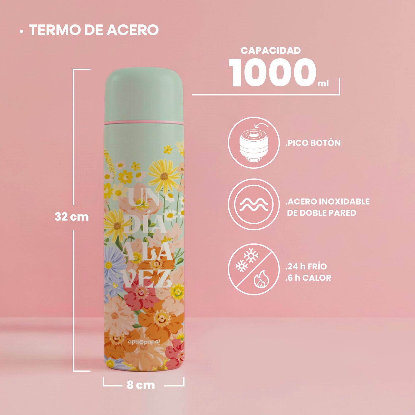 Termos Acero 1 Lt. (NEW)