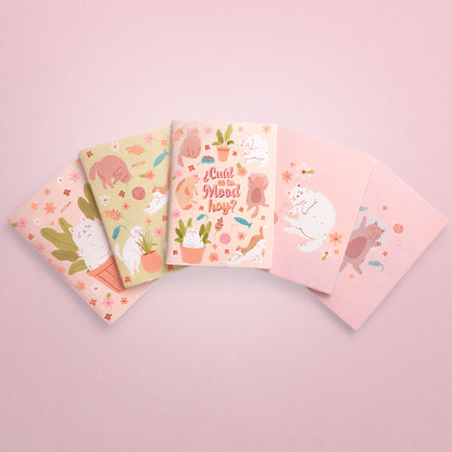 Libretas Cosidas Pocket A6 - BOX X 5