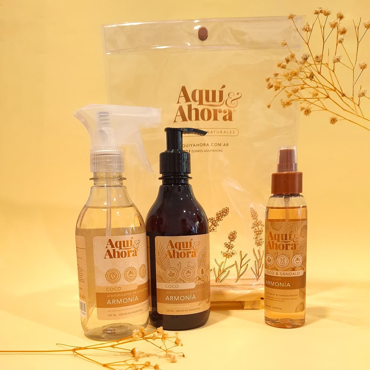Set Premium Cristal - Body Splash + Jabon Liquido + Aromatizante