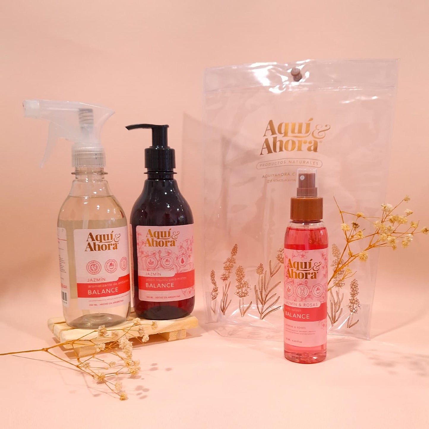 Set Premium Cristal - Body Splash + Jabon Liquido + Aromatizante