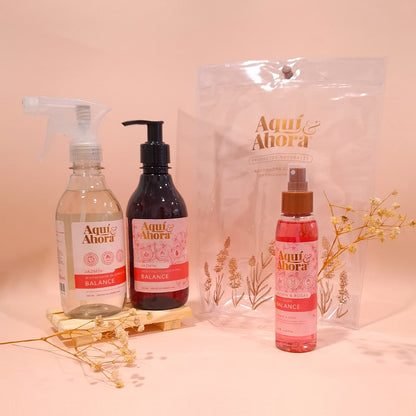 Set Premium Cristal - Body Splash + Jabon Liquido + Aromatizante