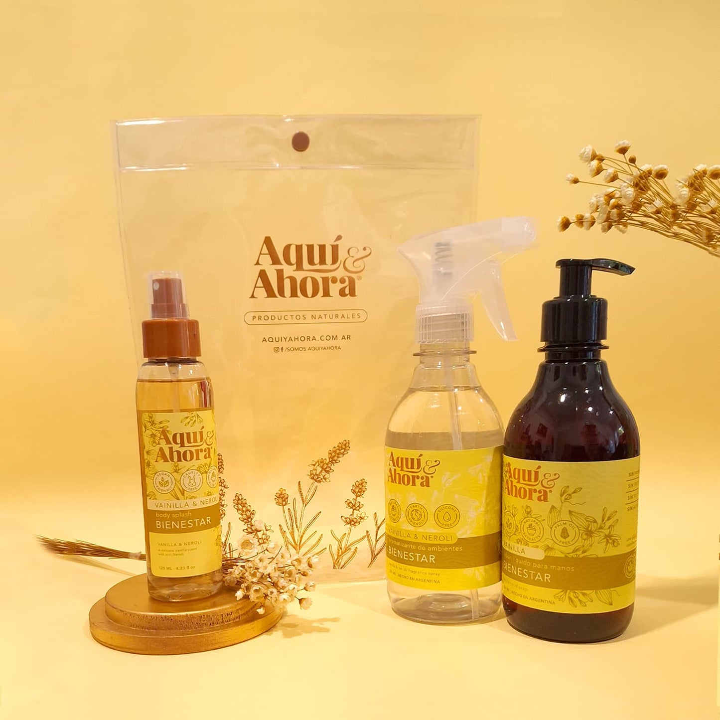 Set Premium Cristal - Body Splash + Jabon Liquido + Aromatizante