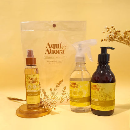 Set Premium Cristal - Body Splash + Jabon Liquido + Aromatizante
