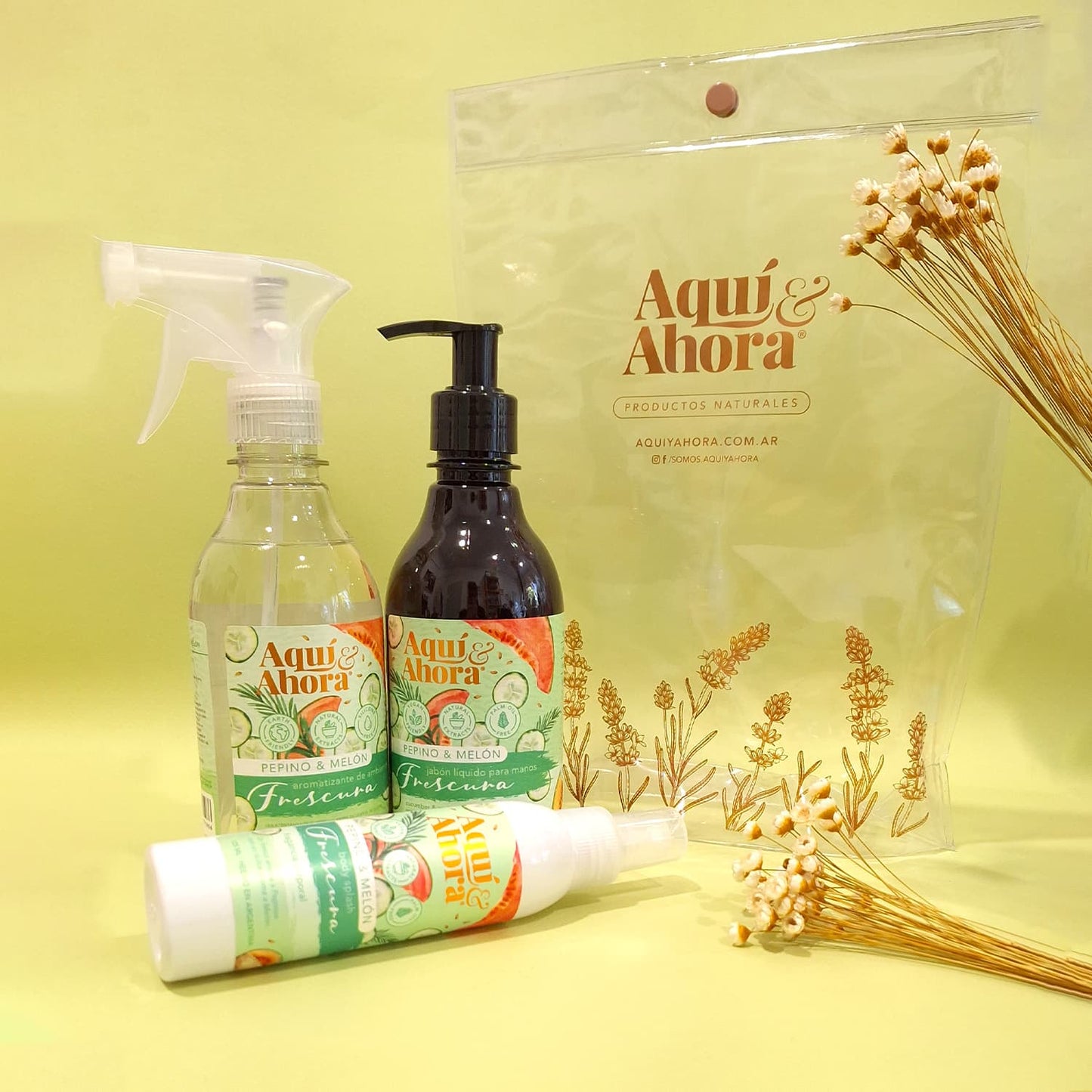 Set Premium Cristal - Body Splash + Jabon Liquido + Aromatizante