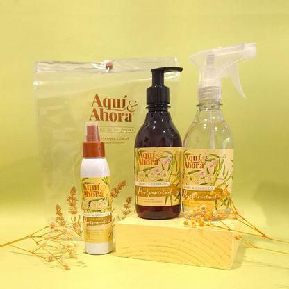 Set Premium Cristal - Body Splash + Jabon Liquido + Aromatizante