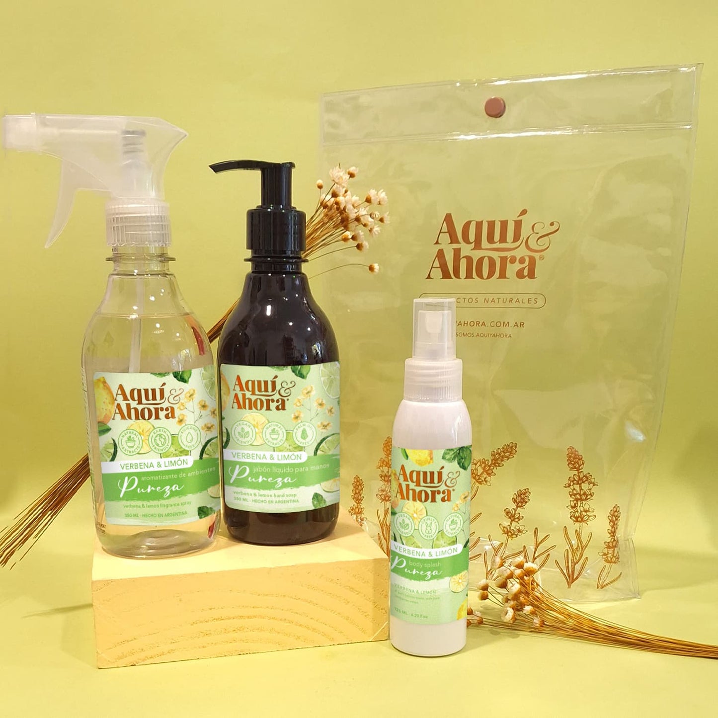 Set Premium Cristal - Body Splash + Jabon Liquido + Aromatizante