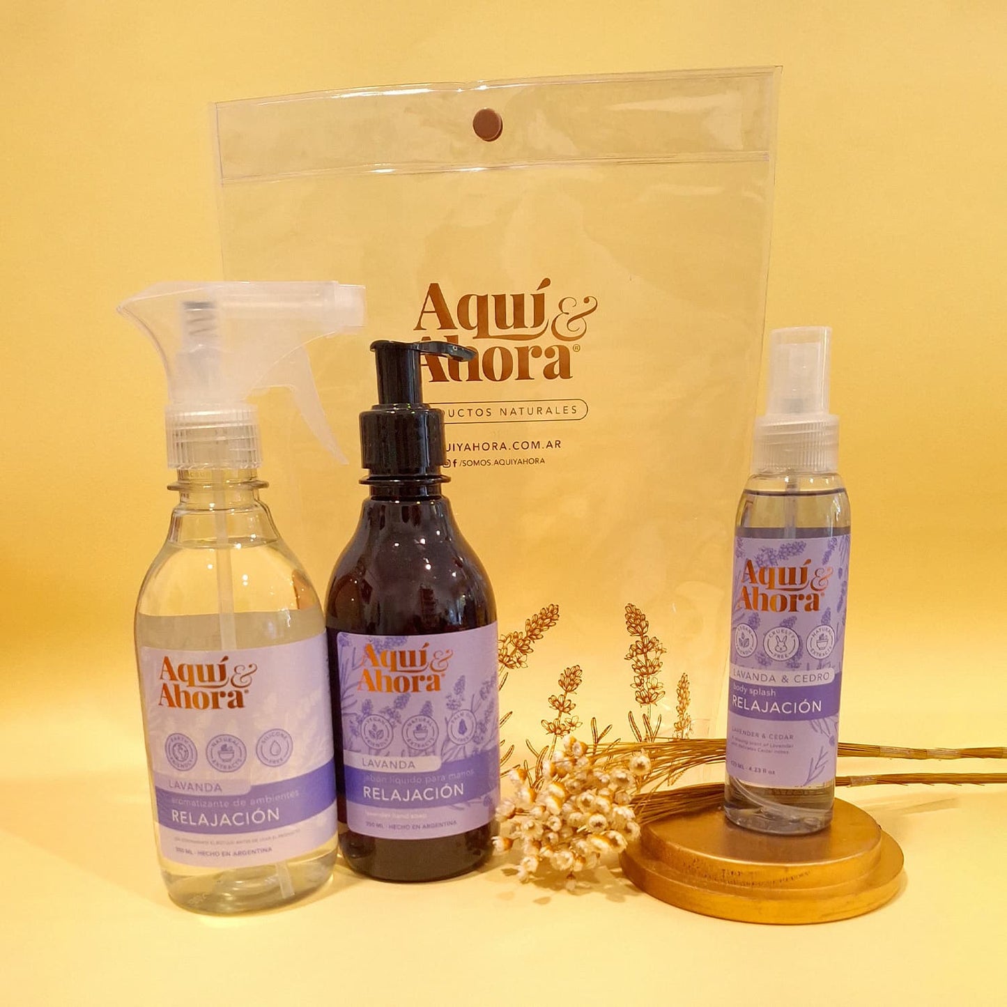 Set Premium Cristal - Body Splash + Jabon Liquido + Aromatizante
