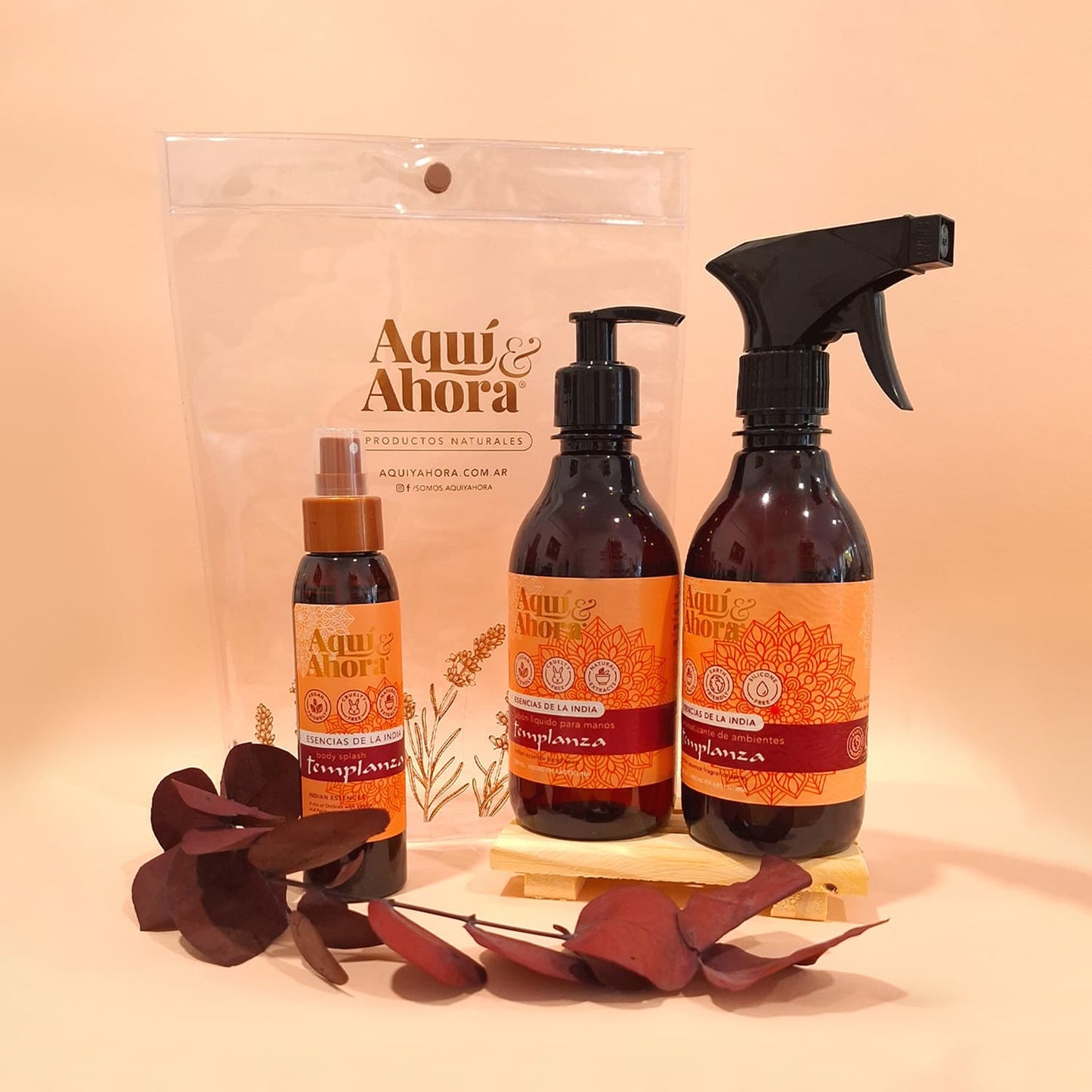 Set Premium Cristal - Body Splash + Jabon Liquido + Aromatizante