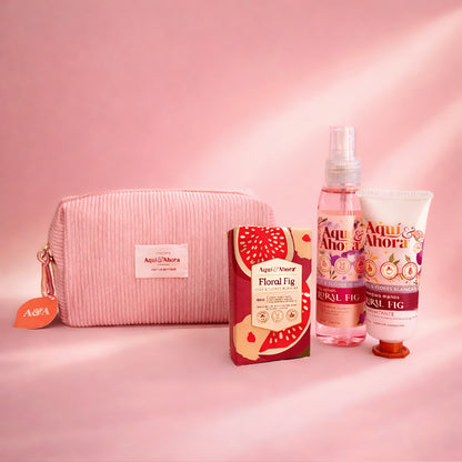 Set Neceser Corderoy + Body Splash + Crema + Jabón Natural
