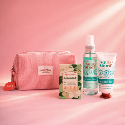 Set Neceser Corderoy + Body Splash + Crema + Jabón Natural