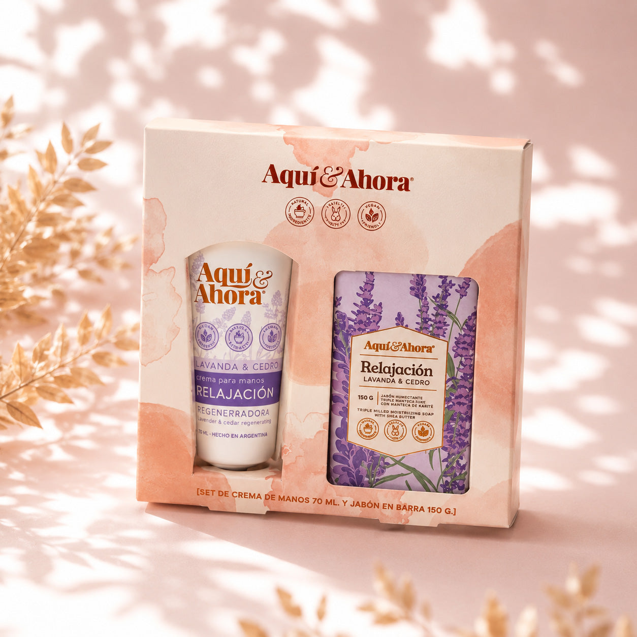 Set Crema de Manos + Jabon en Barra