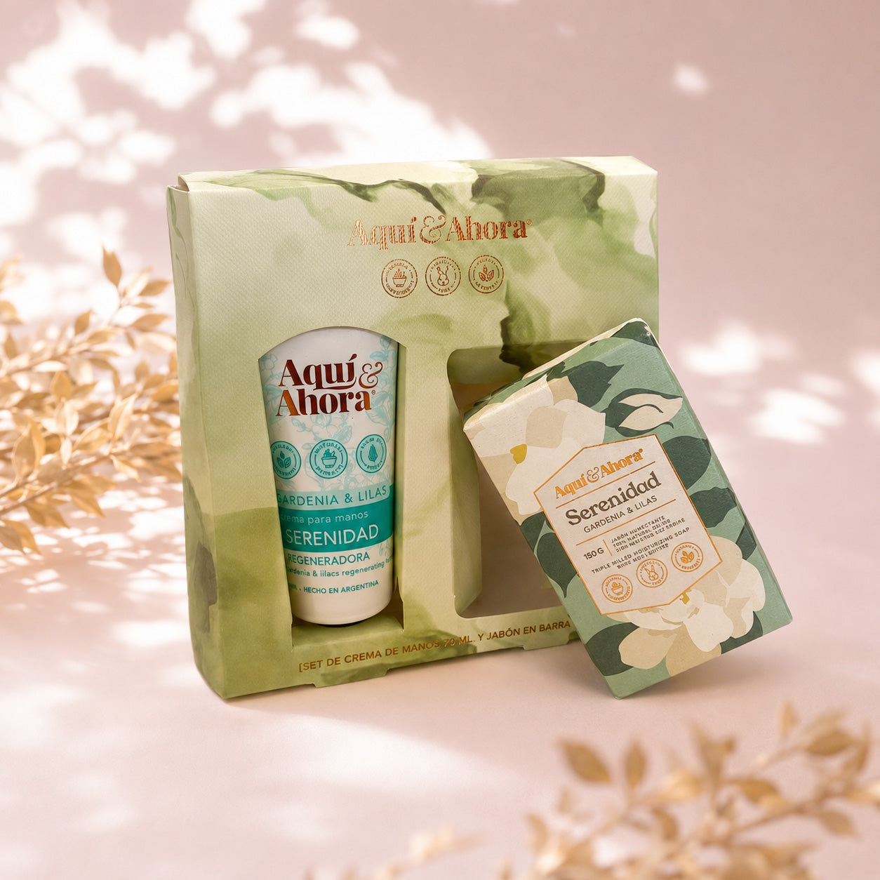 Set Crema de Manos + Jabon en Barra