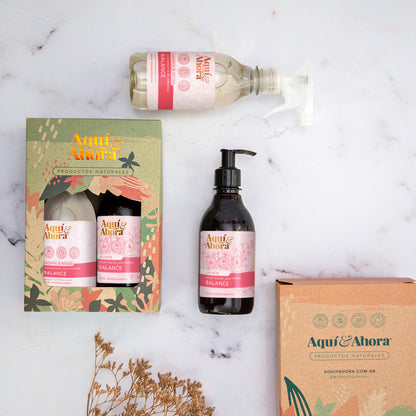 Set Jabon Liquido + Aromatizante + Estuche Exhibidor