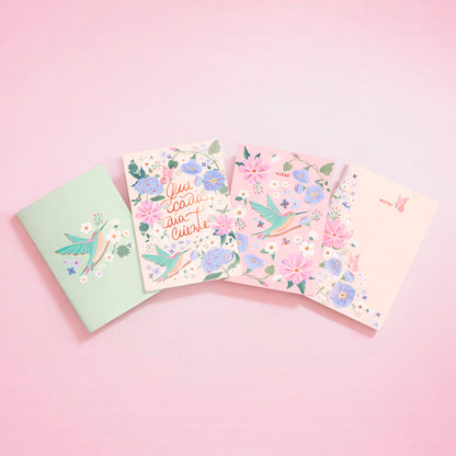 Libretas Cosidas Medianas A5 - BOX X 4