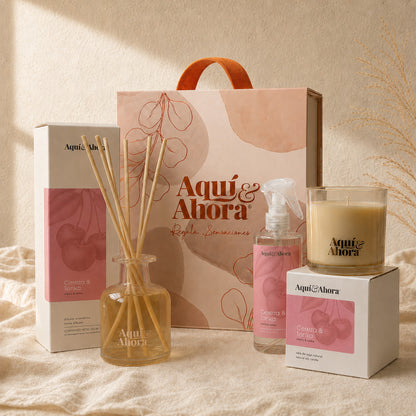 Set Premium Valija Blend - Vela Premium + Difusor + Aromatizante