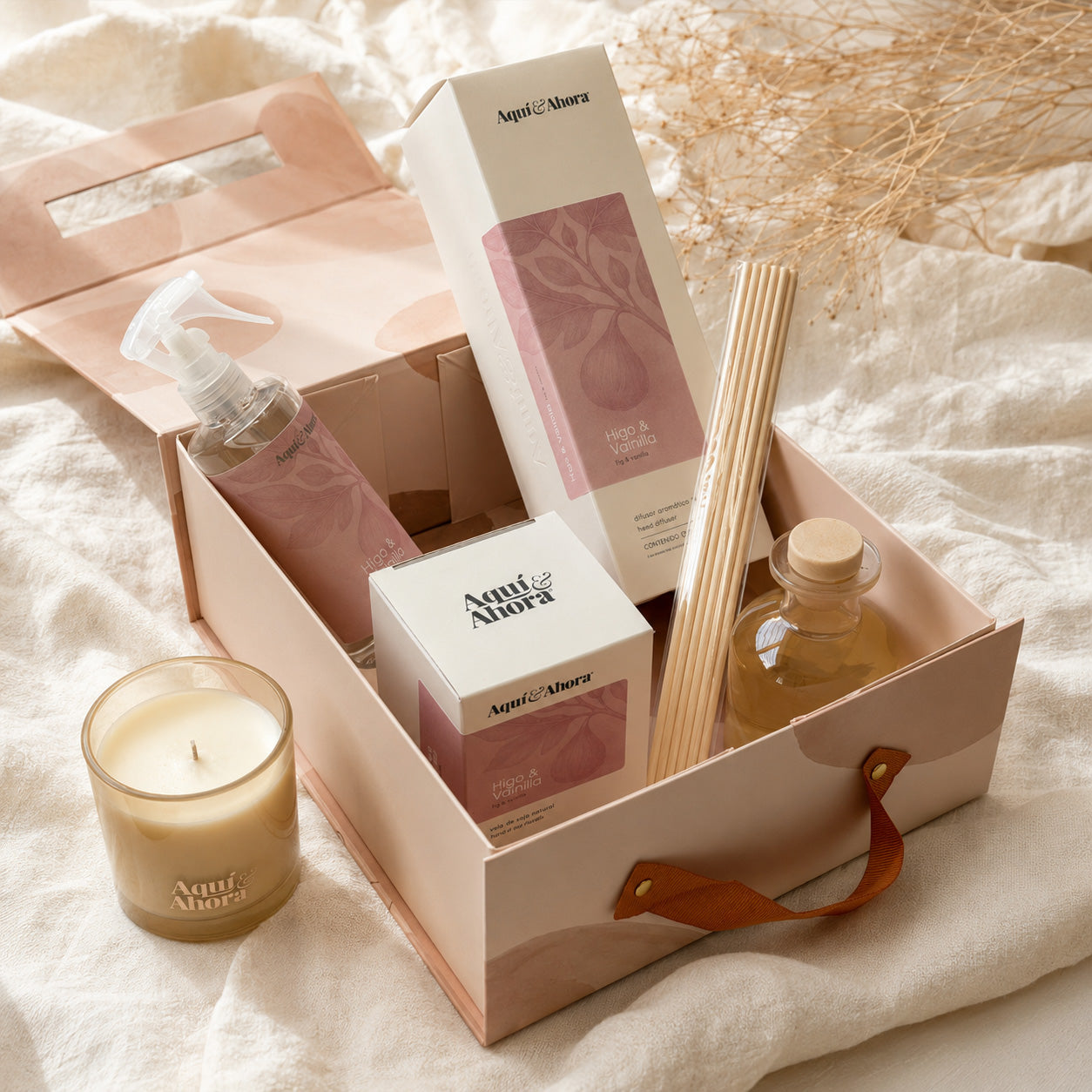 Set Premium Valija Blend - Vela Premium + Difusor + Aromatizante
