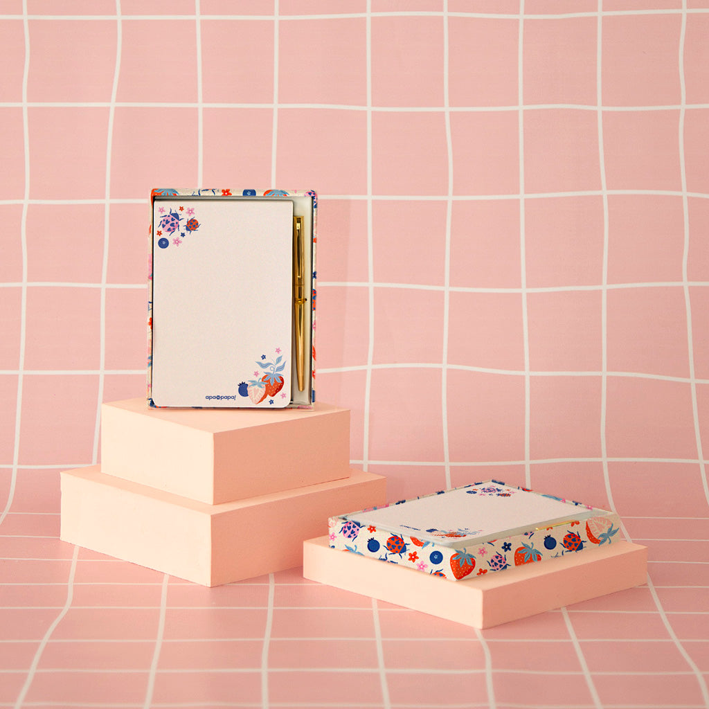 Set Taco y Birome con Caja