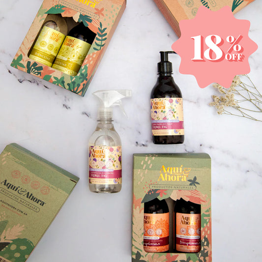 Set Jabon Liquido + Aromatizante + Estuche Exhibidor