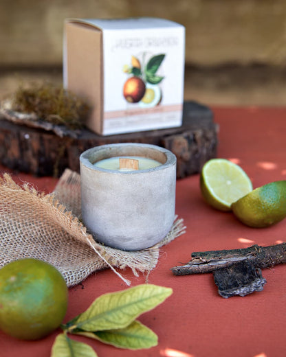Velas de Soja - CEMENTO - Huerta Orgánica
