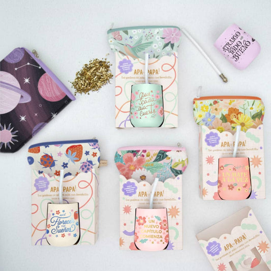 Sets Materos Yerbero de Tela + Mate